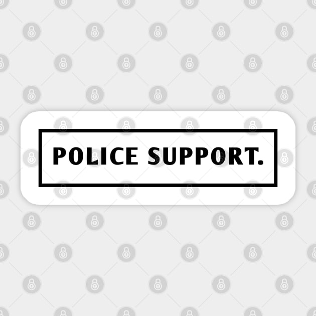 Police Support Sticker by BlackMeme94